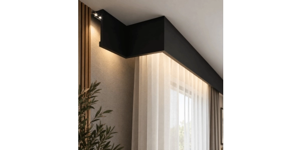 Listwa karniszowa czarna Creativa LK-01